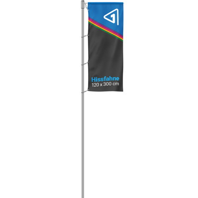 boom flag boom flag | with hemstitch - eyeleted
