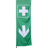 "First aid" – replacement flag for site fence / container
