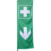 Building site fence/container flag First aid replacement flag 