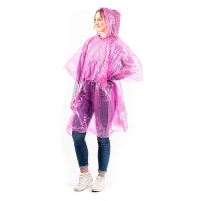Einweg Regenponcho | pink