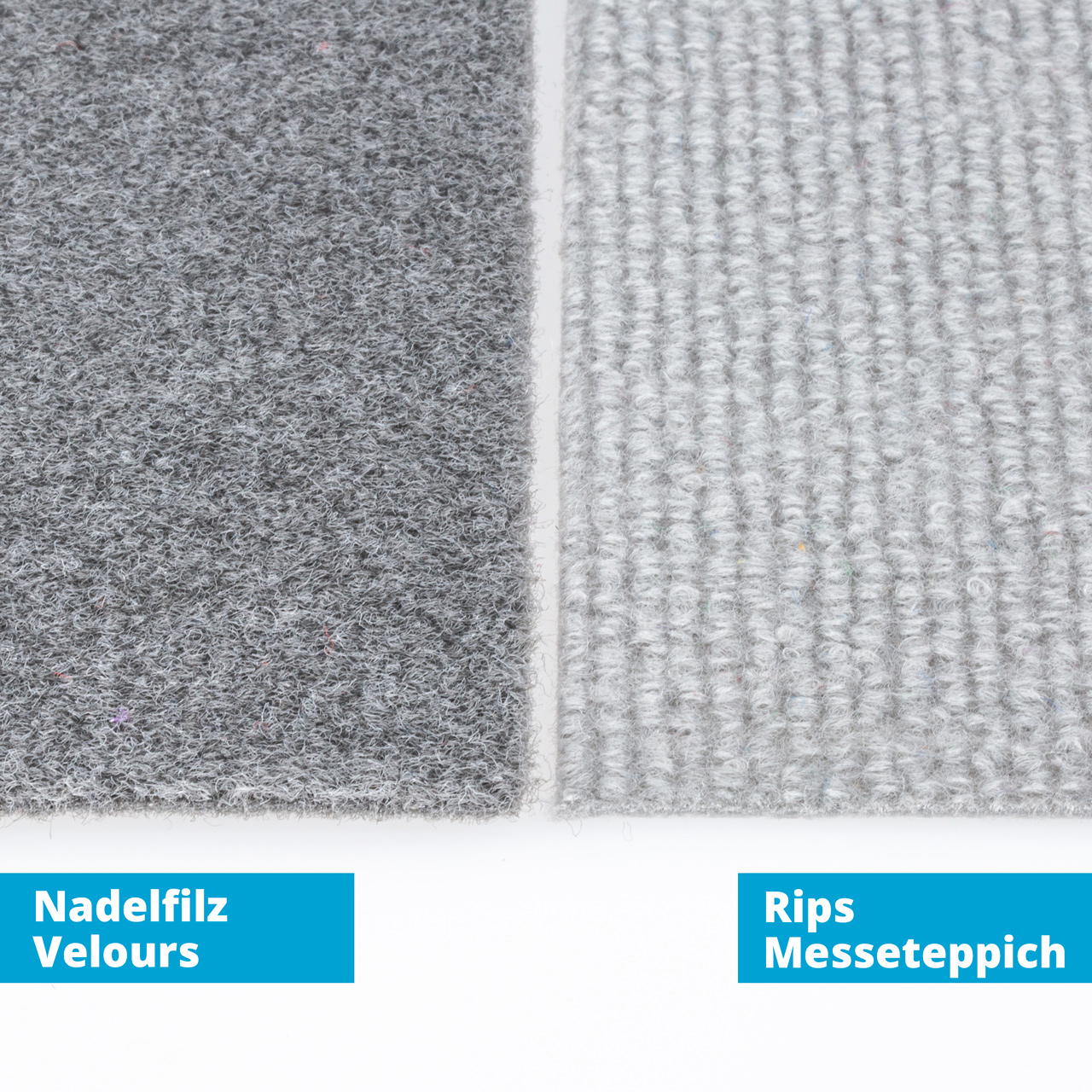 Nadelfilz Velours B1 - hellgrau