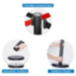barrier stands with belt - black GRIP barrier stands – steel - black
