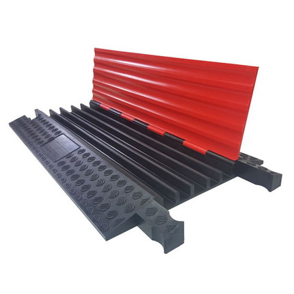 Cable Ramp Red Line 5-Channel with scalloped lightweight lid product photo (Article No. 2011067)