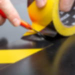 Warnklebeband - schwarz-gelb Warnklebeband GT 800 - schwarz-gelb