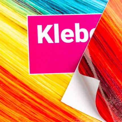Aufkleber ablösbar - glänzend Klebefolie Standard non-permanent - glänzend