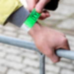 paper entry wristbands - neon green Printed single-colour 25 mm tyvek wristbands - neon green