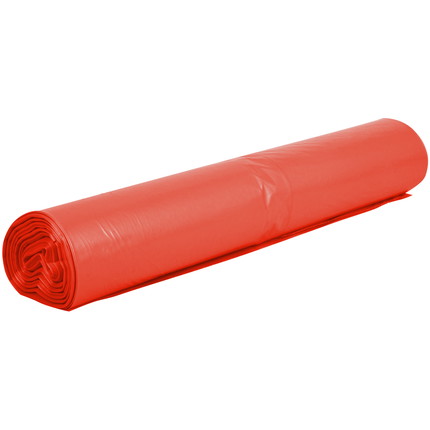 120 litre waste bags - red translucent