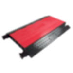 CableGuard Red Line 5-Channel, 55mm Ø, heavy-duty rubber Cable Ramp Red Line 5-Channel with 55mm Ø opening and red end cap (Article No. 2011066)