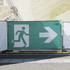 Preview: Emergency exit banners with directional arrows