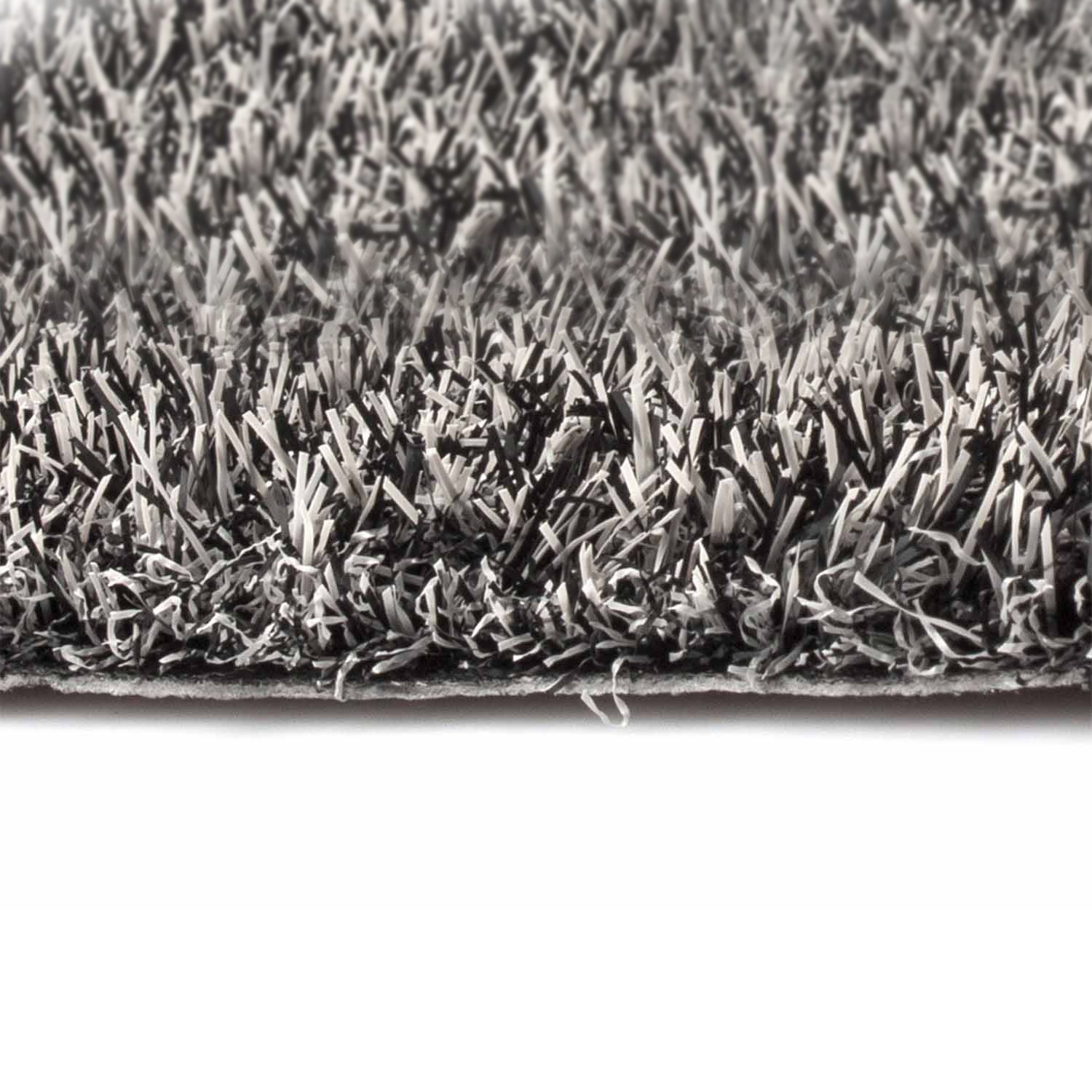 Kunstrasen farbig 4 x 25 m - 4 m - schwarz meliert