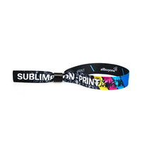 printed fabric wristbands | Plastic closure (self-sealing)