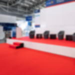 Roter Eventteppich - rot Rips Messeteppich rot 2 x 50 m  - rot