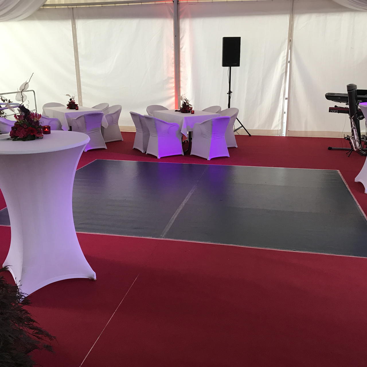 Marley Floor two-layer dance floor  - black-grey