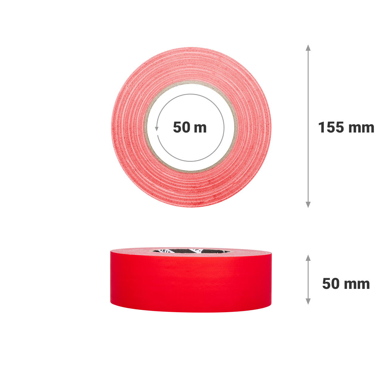 Adhesive cloth tape extra matt GT 102 - red