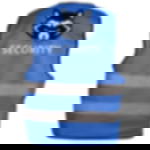 high-vis vest with imprint - 2-page Signal vest – printable - 2-page - 2-coloured - blue