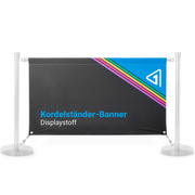 Banner für Kordelständer GRIP (Displaystoff B1 opak)
