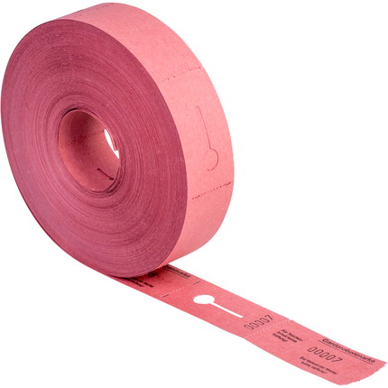 coatroom tokens roll - red coatroom tokens roll - red