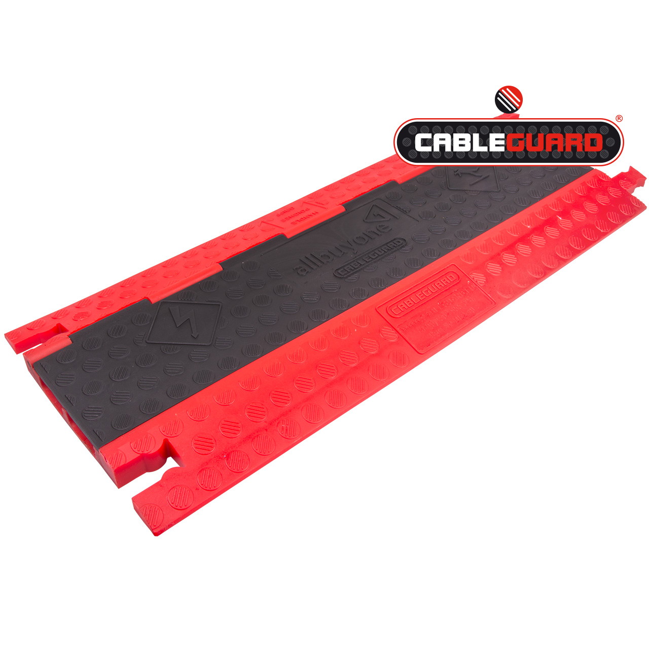 2-channel low-profile cable protector for pedestrian and light vehicle traffic - 2 channels