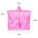 disposable raincape - pink Disposable raincape GRIP – pack of 10 - pink