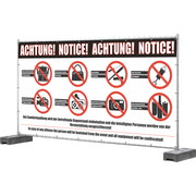 Fence-banner "Forbidden Items" Fence-banner "Forbidden Items"