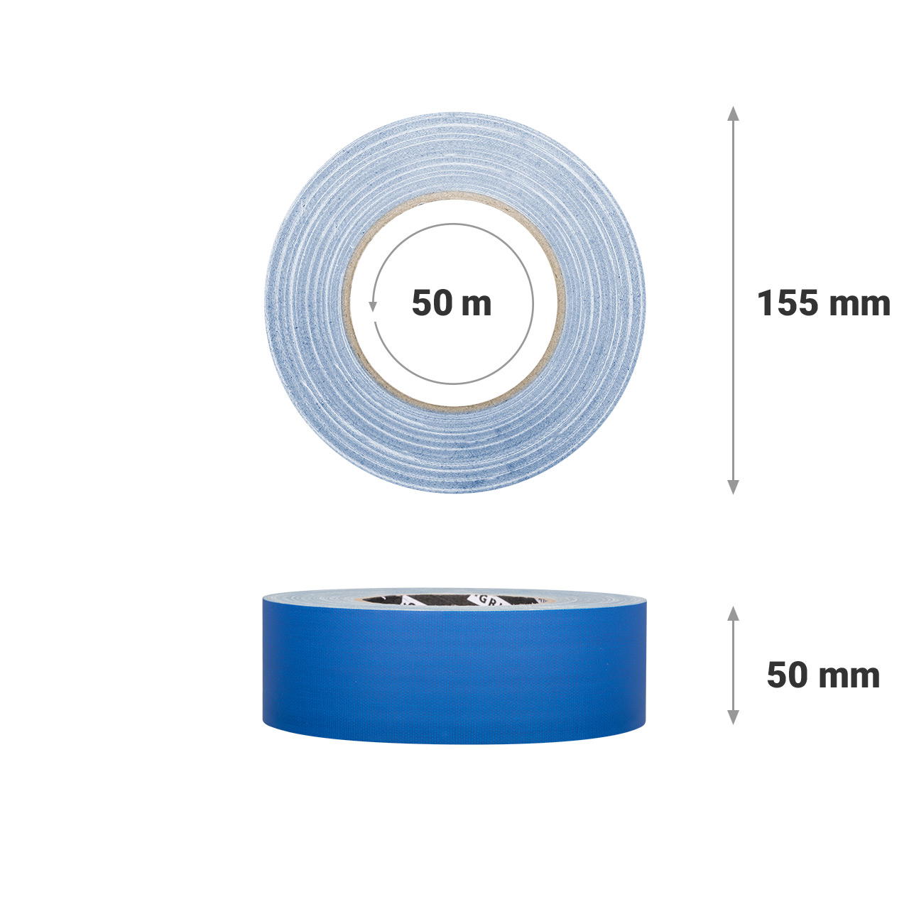 Adhesive cloth tape extra matt GT 102 - blue