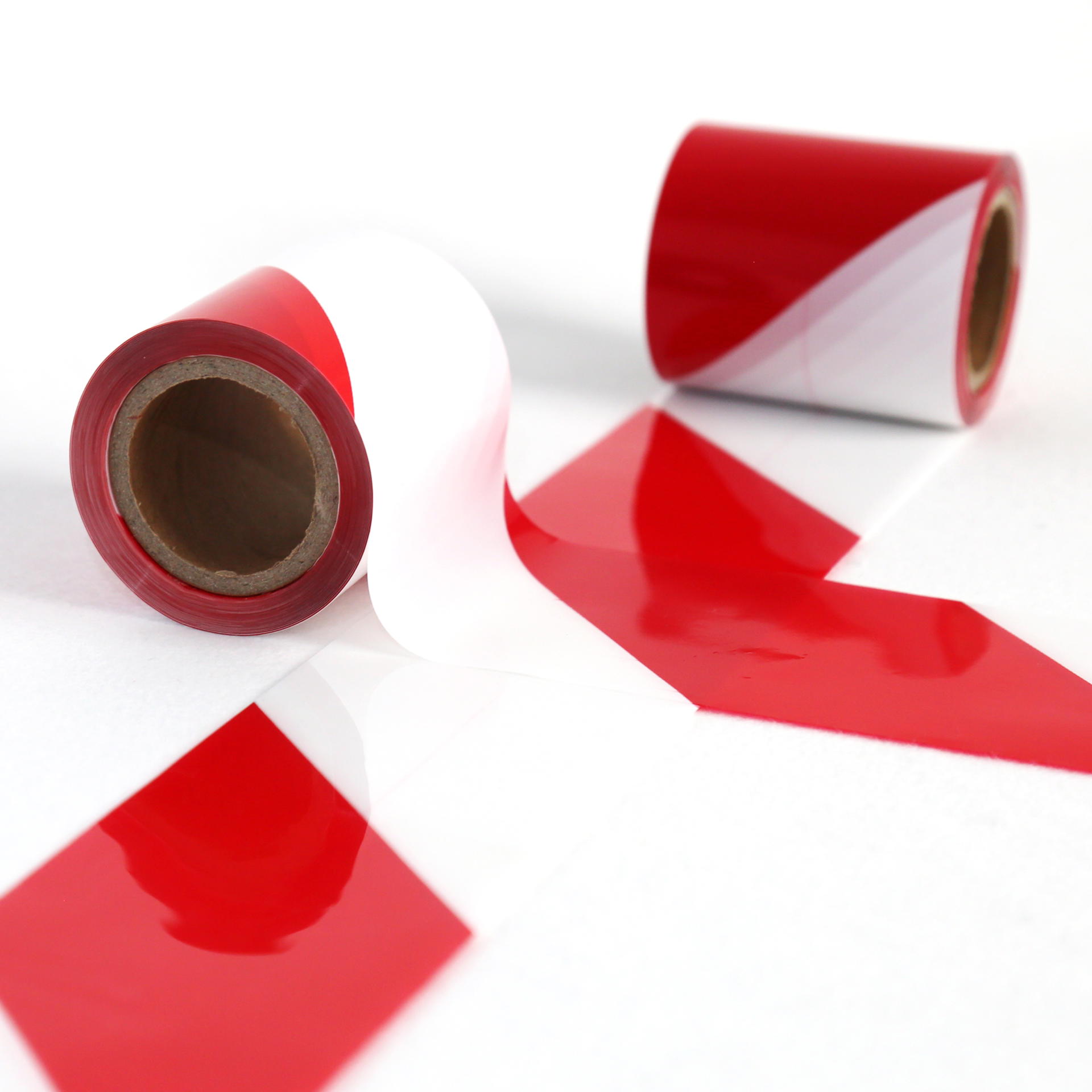 Barrier tape red white tear-resistant | 50 m roll