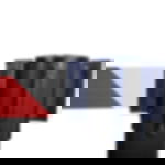 belt barrier posts - black Plastic belt barrier posts - black - red-white