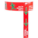 break seal for construction fence