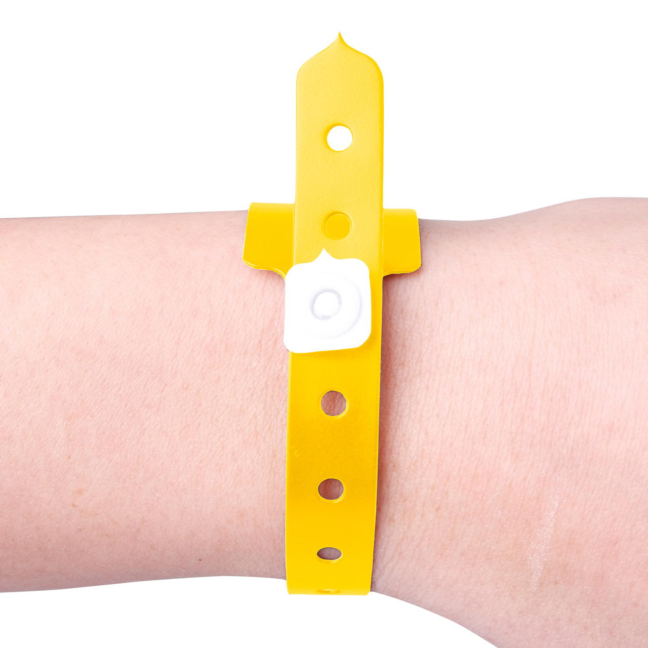 Printed vinyl admission wristbands (1c) - yellow