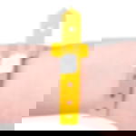 vinyl admission wristbands - yellow Printed vinyl admission wristbands (1c) - yellow