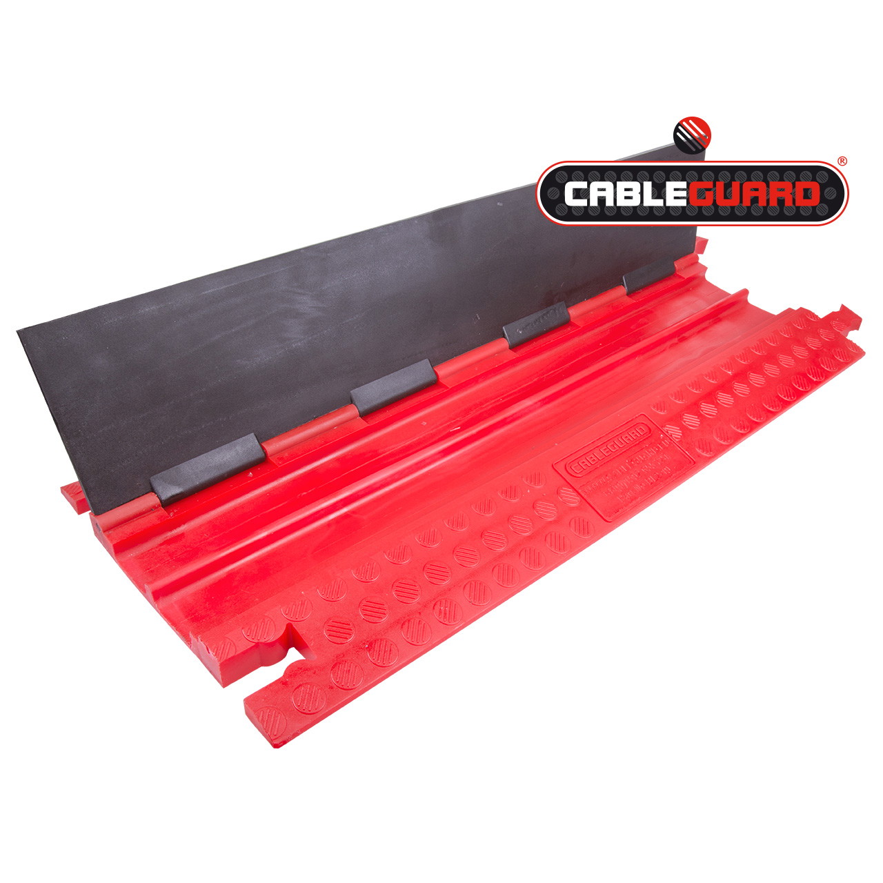 2-channel low-profile cable protector for pedestrian and light vehicle traffic - 2 channels