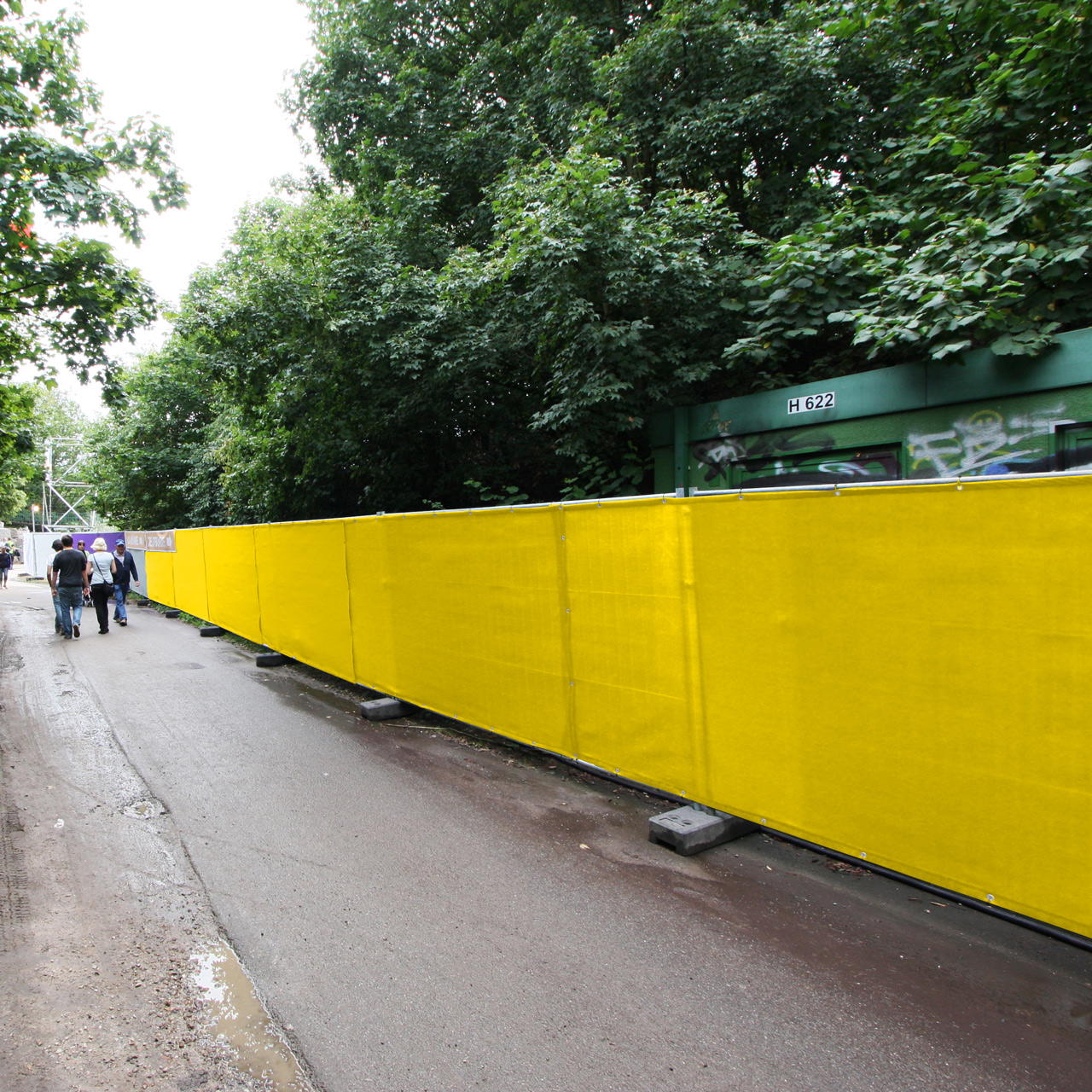 Bauzaun Sichtschutz B1 - gelb