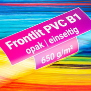 Frontlit PVC 650 g/m² - blockout - 1-seitig
