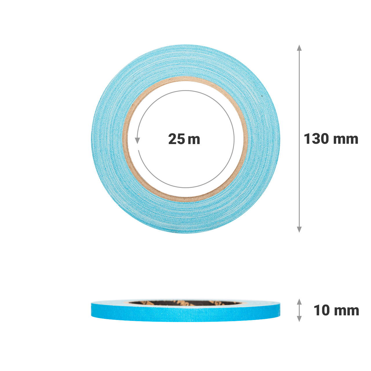 GT PRO cloth tape - 10 mm - neon blue