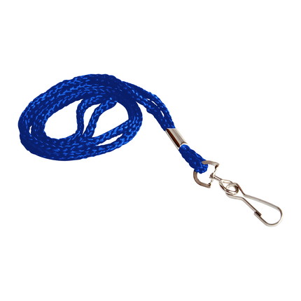Lanyard cord with simplex hook - blue