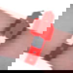 plastic admission wristbands - neon red Unprinted vinyl tape - neon red