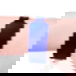 plastic admission wristbands - metallic blue Unprinted vinyl tape - metallic blue