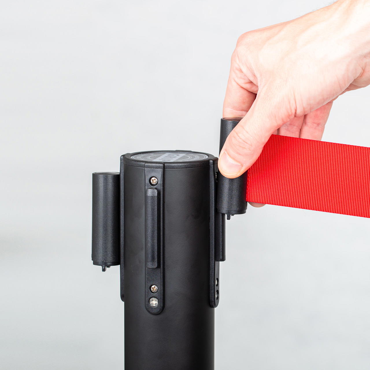 Absperrständer GRIP - Stahl - rot