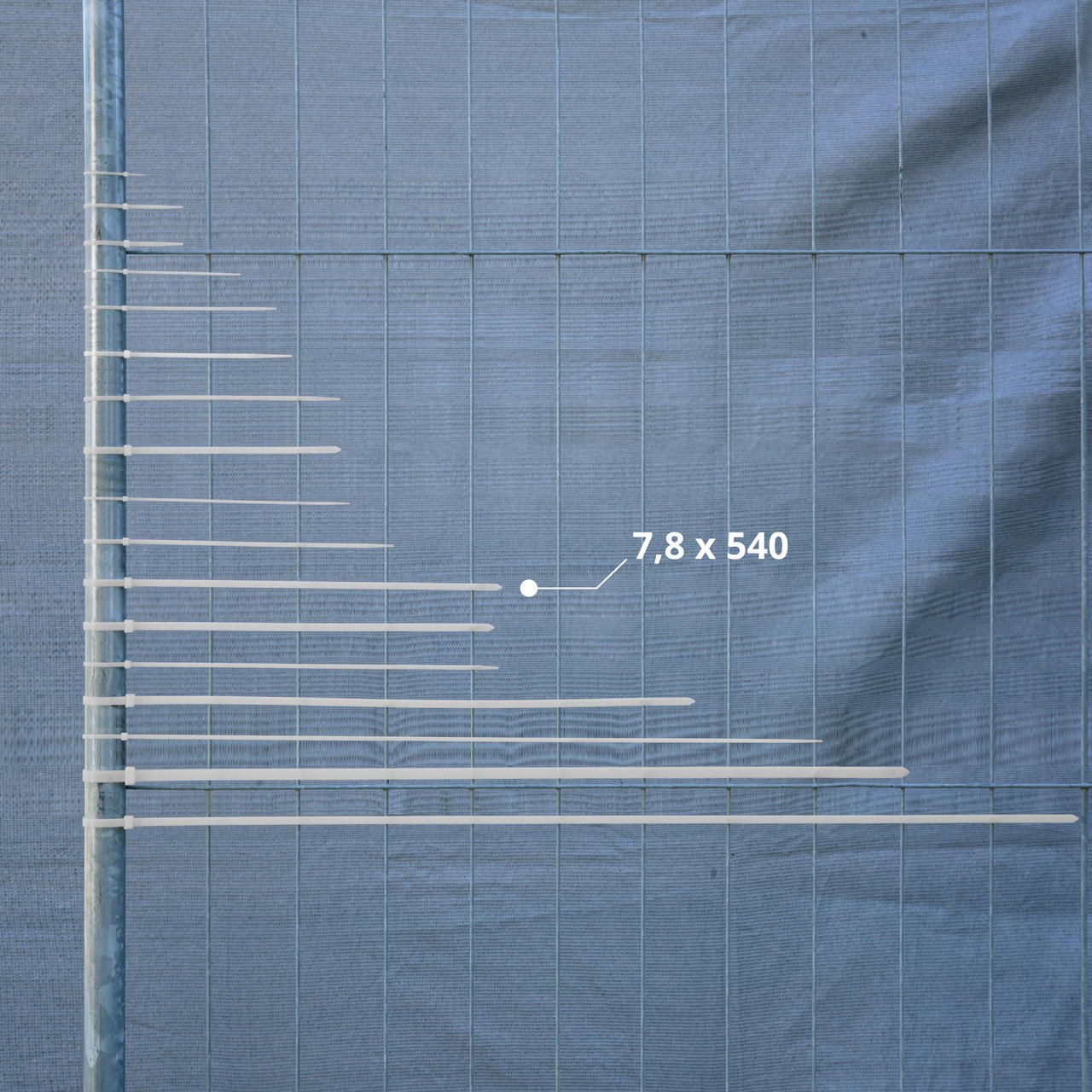 cable ties white - 7.8 mm x 540 mm