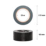 adhesive cloth tape 25 m - black Adhesive cloth tape GT 561 - 25 m - black