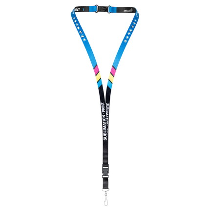 Lanyards bedruckt 2-seitig - 10 mm - Simplexhaken - mit Sicherheitsverschluss - mit Clip