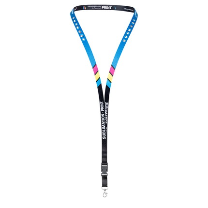 printed lanyards - 10 mm Printed lanyards, 2-sided - 10 mm - Carabiner Standard - without security seal - with clip