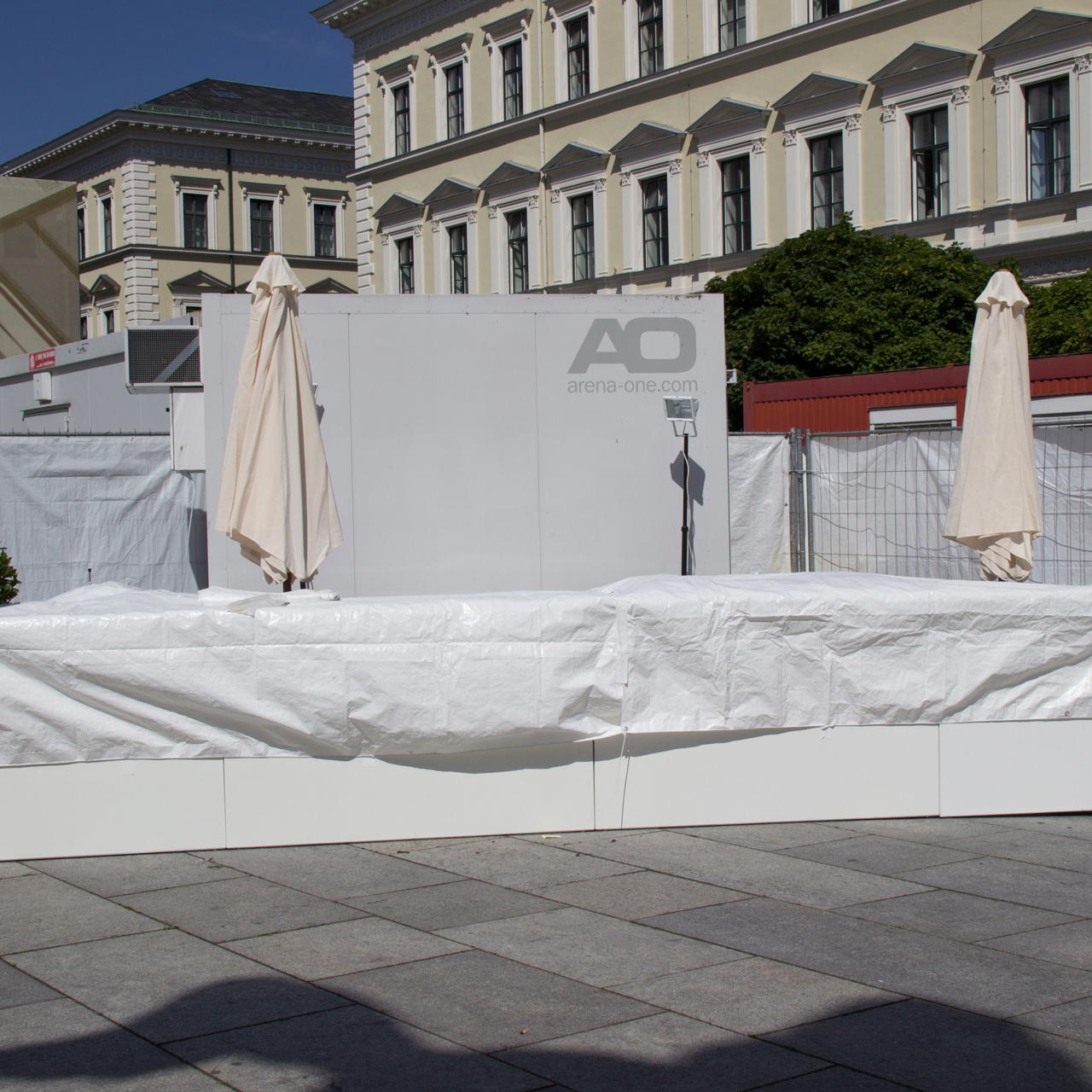 Construction fence tarp B1 3.41 x 1.76 m - white