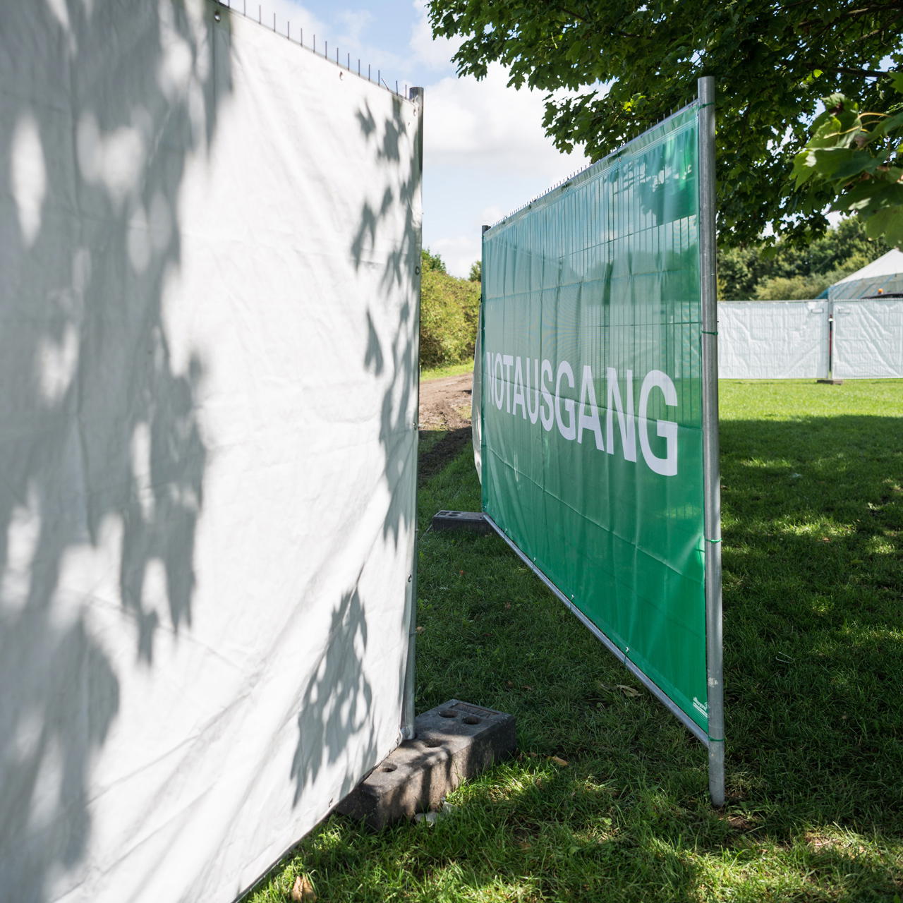 Banner Notausgang - Schriftzug NOTAUSGANG