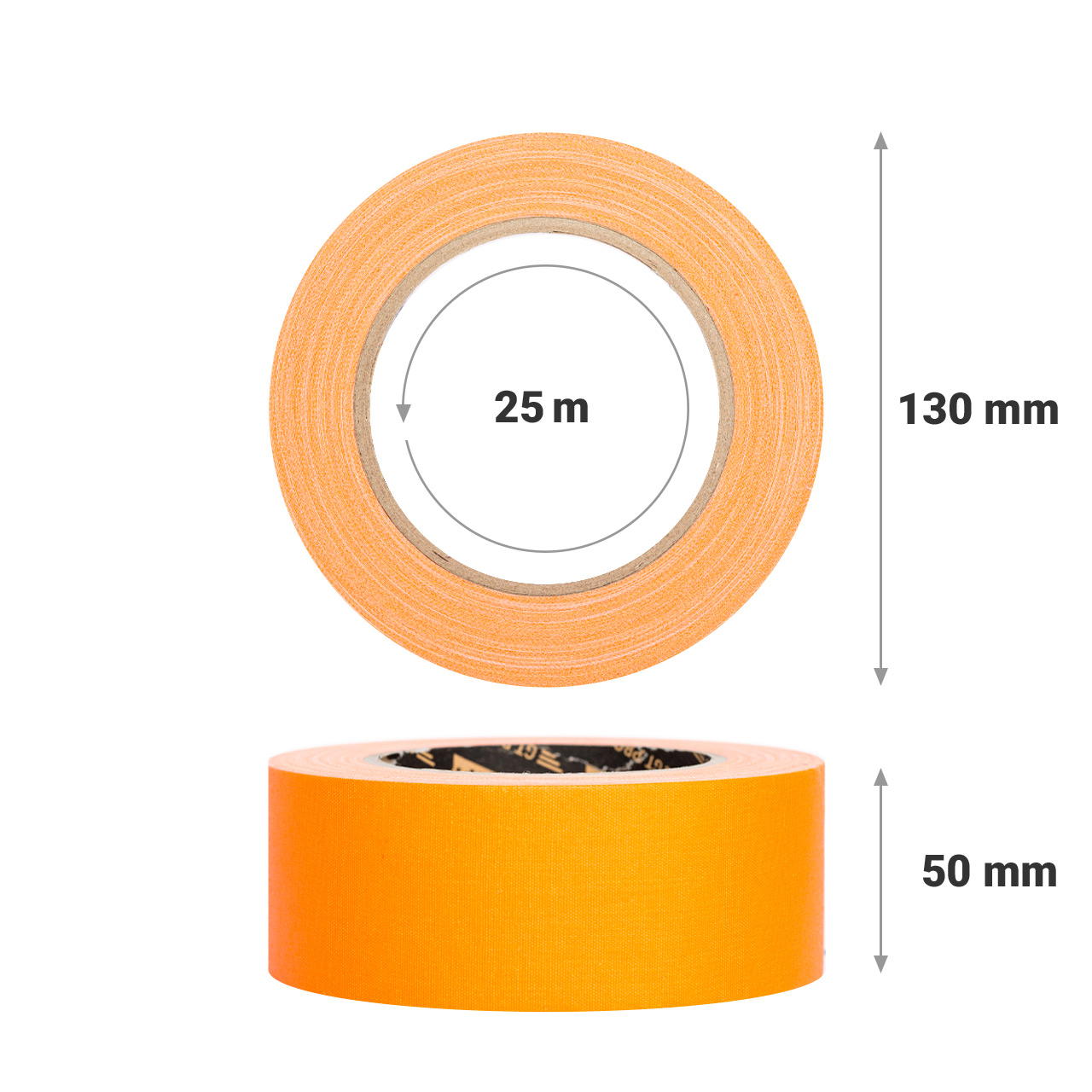 GT PRO Gewebeband - 50 mm - neonorange