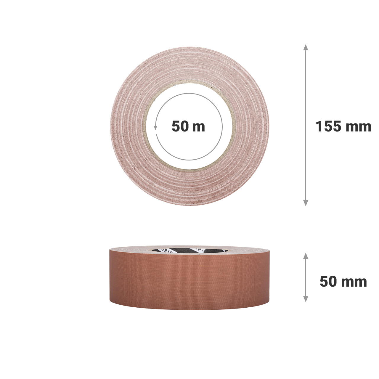 Adhesive cloth tape extra matt GT 102 - brown