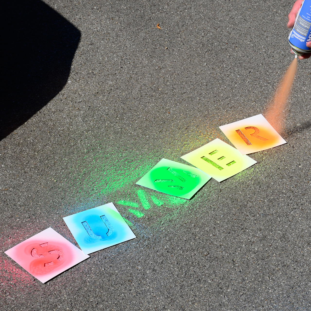 Plastic letter stencils - 80 mm