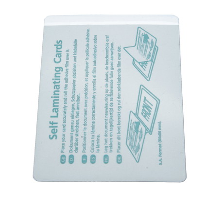 Ausweishülle selbstklebend - 54 mm x 86 mm