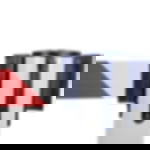 belt barrier posts - white Plastic belt barrier posts - white - red-white