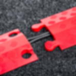 cable protector flat - red Cable protectors for offices – Cableguard Cablecover - red